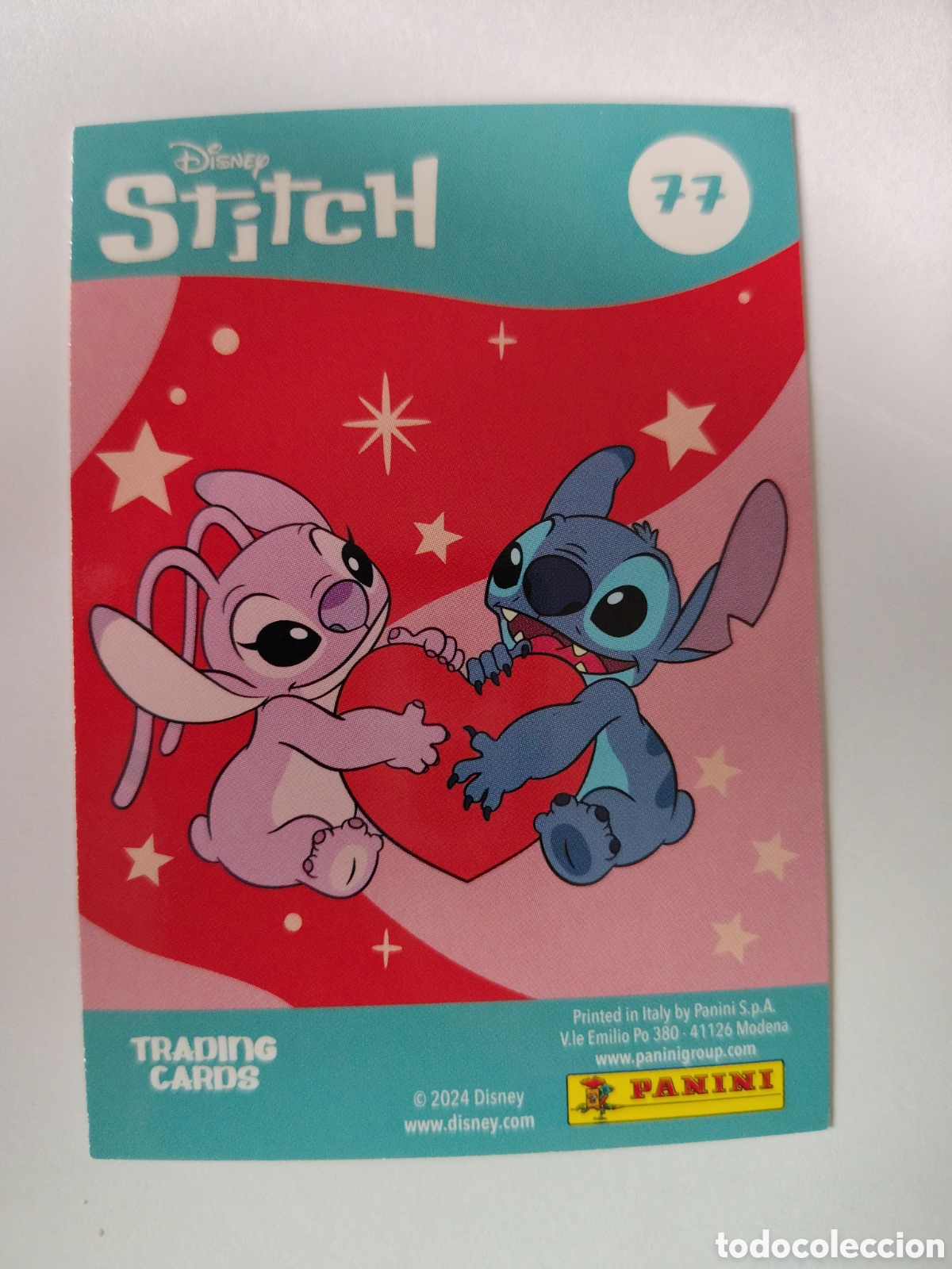 Trading Cards: Stitch 2024 Disney n&deg; 77 Trading Card Panini