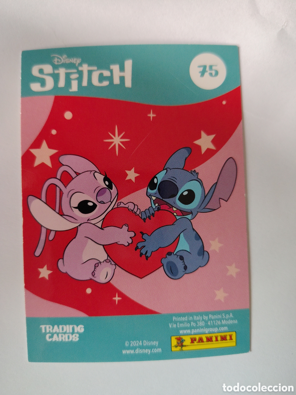 Trading Cards: Stitch 2024 Disney n&deg; 75 Trading Card Panini