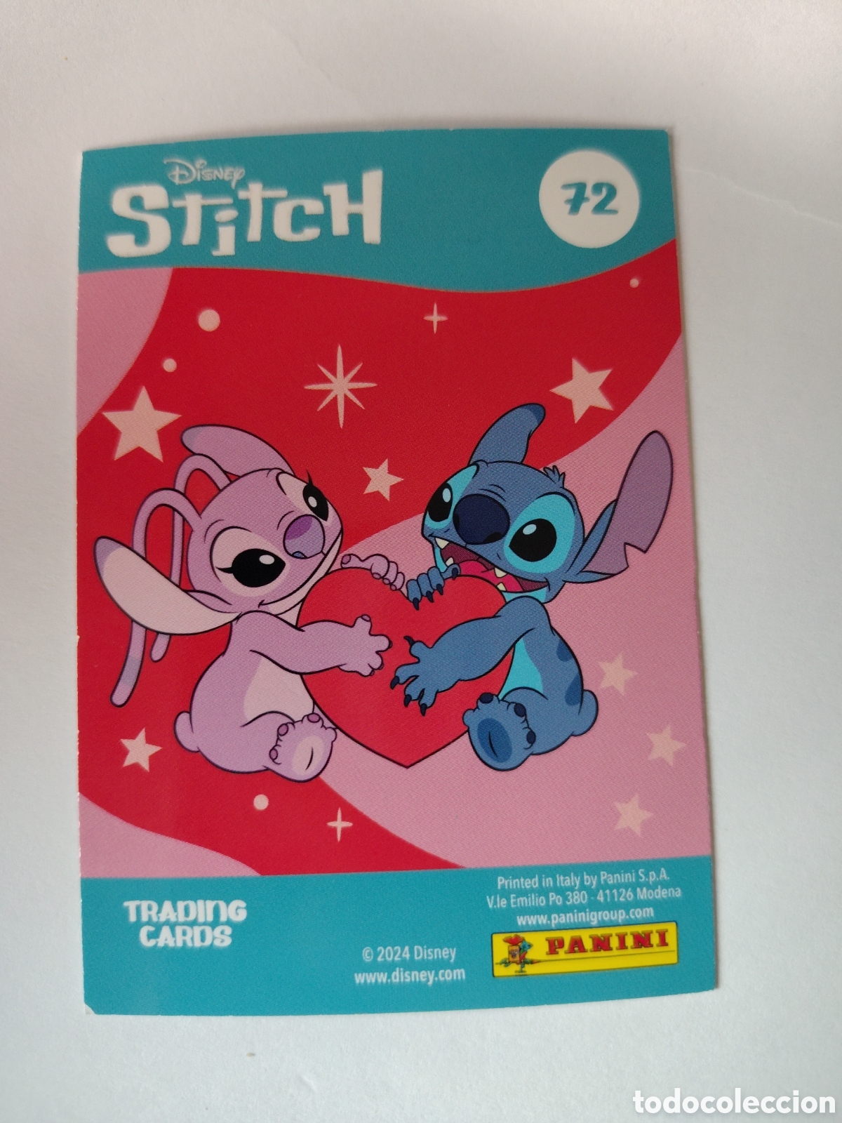 Trading Cards: Stitch 2024 Disney n&deg; 72 Trading Card Panini
