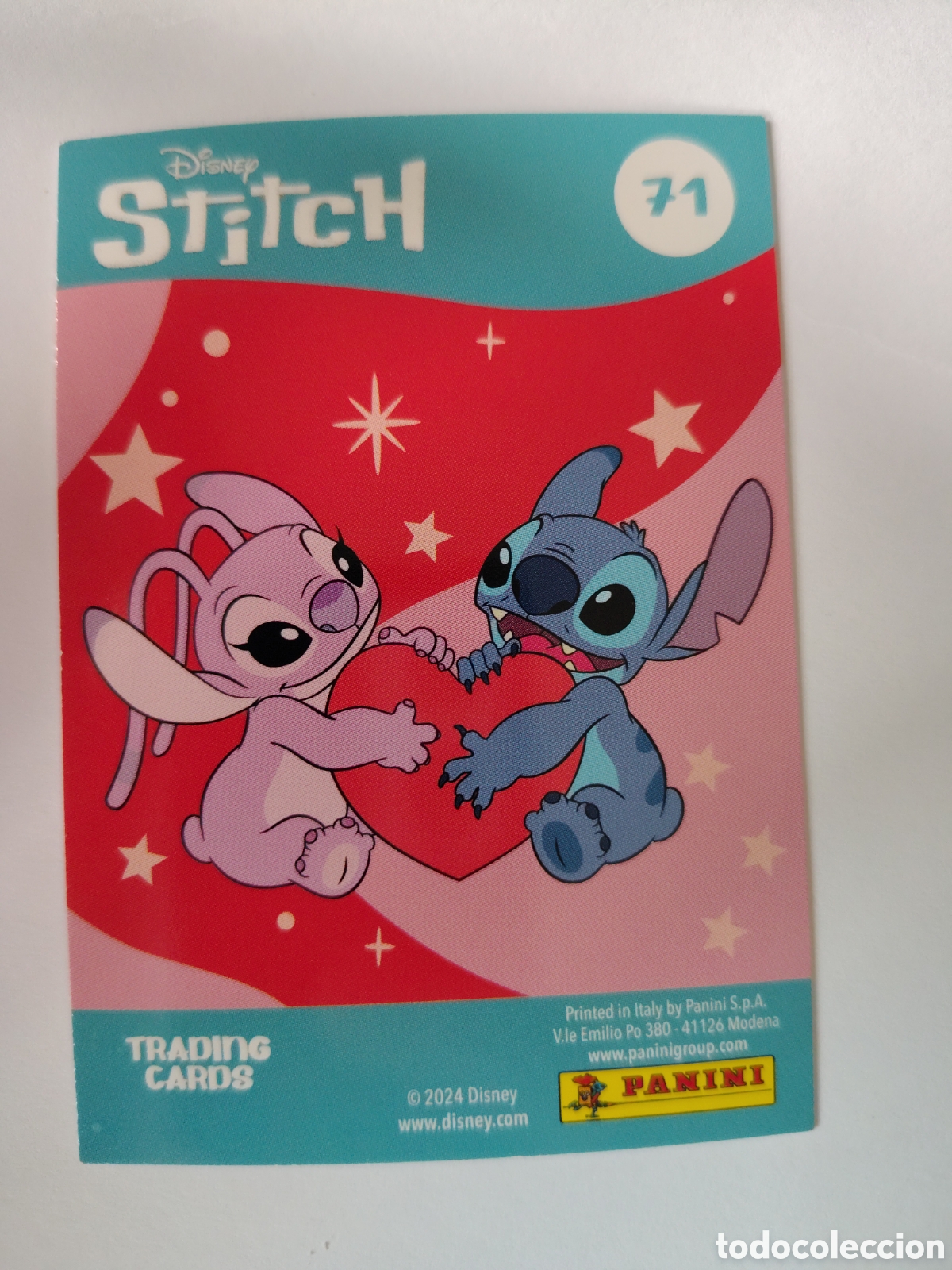 Trading Cards: Stitch 2024 Disney n&deg; 71 Trading Card Panini