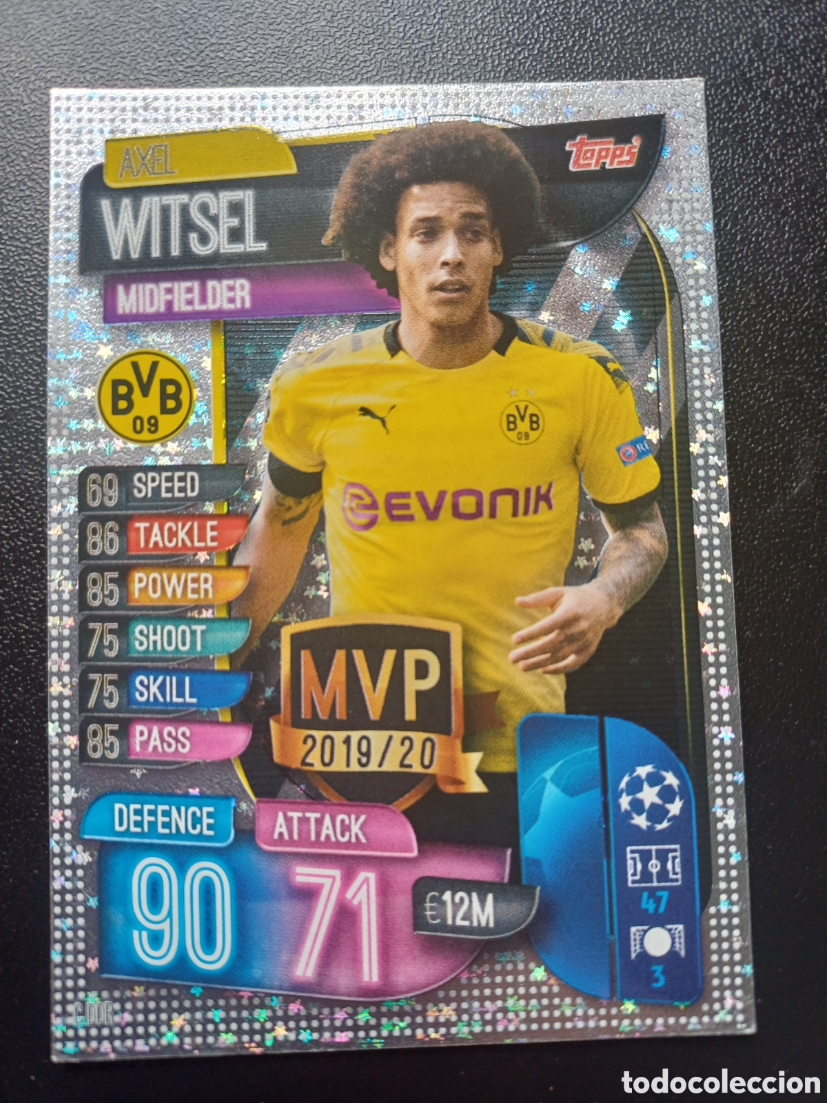 Trading Cards: #CDOR AXEL WITSEL BORUSSIA DORTMUND MVP TOPPS MATCH ATTAX 2019/20