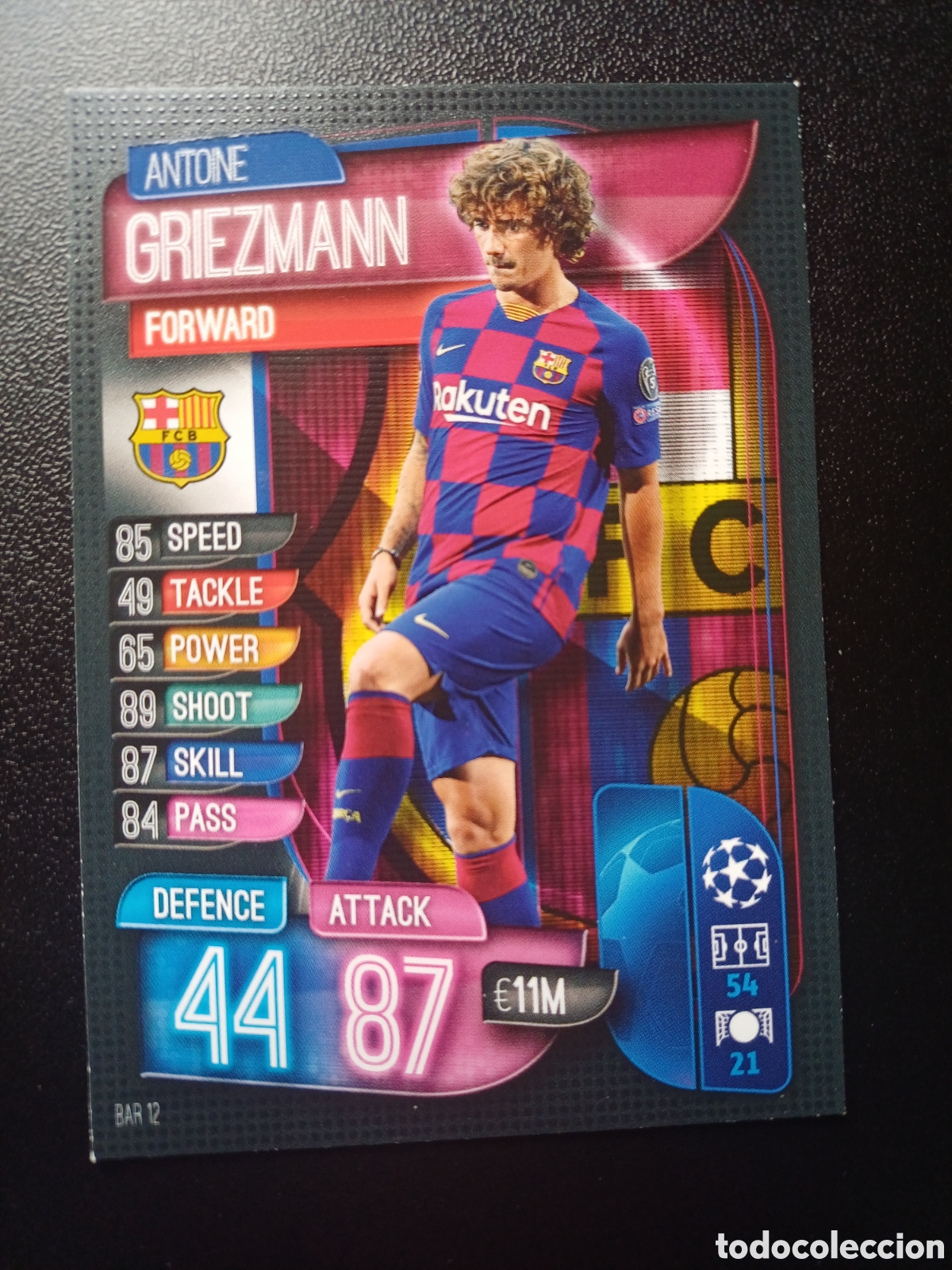Trading Cards: #BAR12 ANTOINE GRIEZMANN FC BARCELONA TOPPS MATCH ATTAX 2019/20