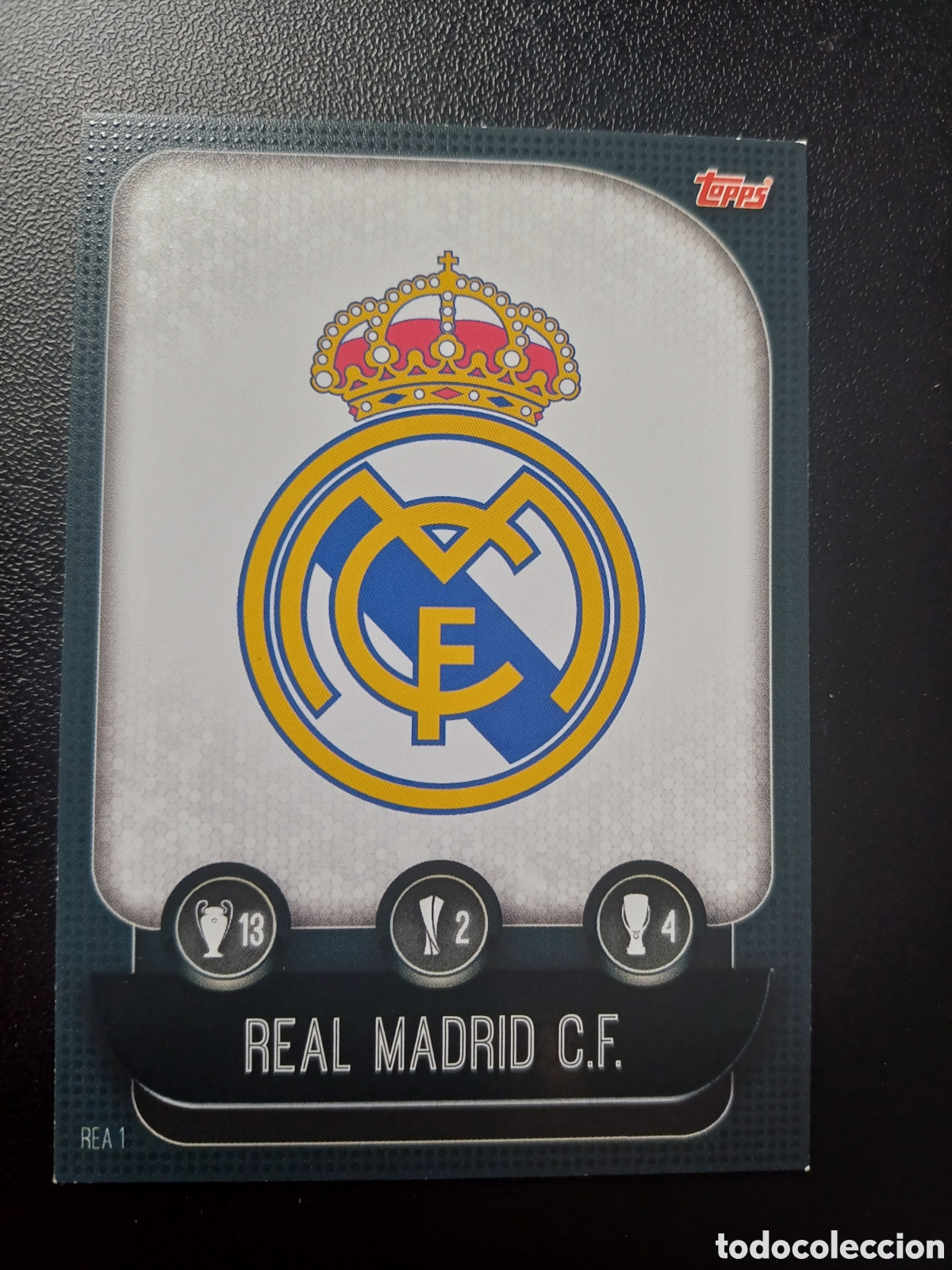 Trading Cards: #REA1 ESCUDO REAL MADRID CF TOPPS MATCH ATTAX 2019/20