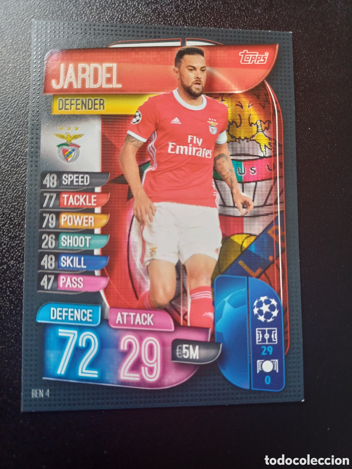 Trading Cards: #BEN4 JARDEL SL BENFICA TOPPS MATCH ATTAX 2019/20