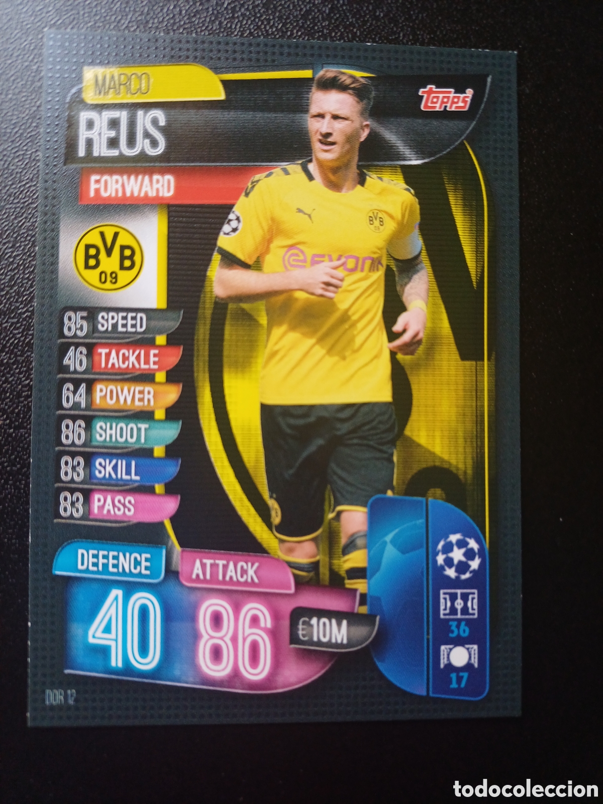 Trading Cards: #DOR12 MARCO REUS BORUSSIA DORTMUND TOPPS MATCH ATTAX 2019/20
