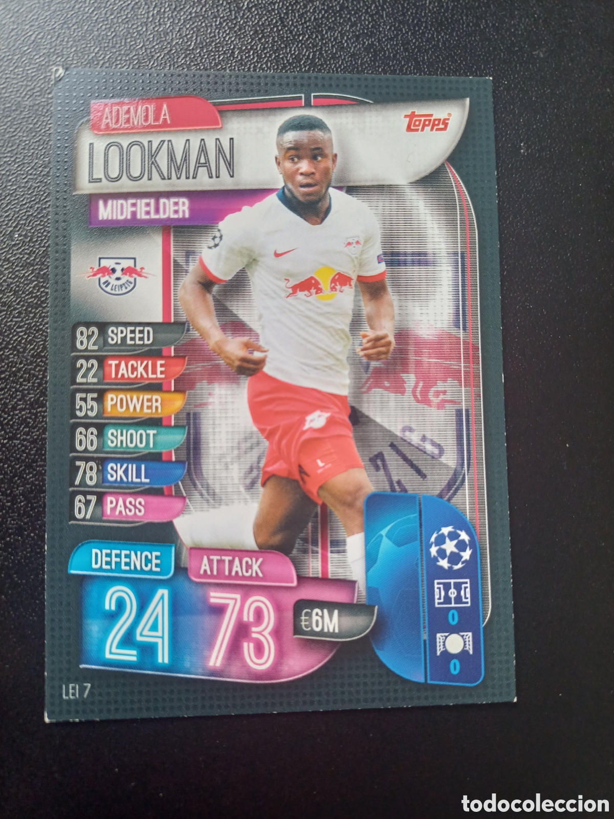 Cartas Colecion&aacute;veis: #LEI7 ADEMOLA LOOKMAN RB LEIPZIG TOPPS MATCH ATTAX 2019/20