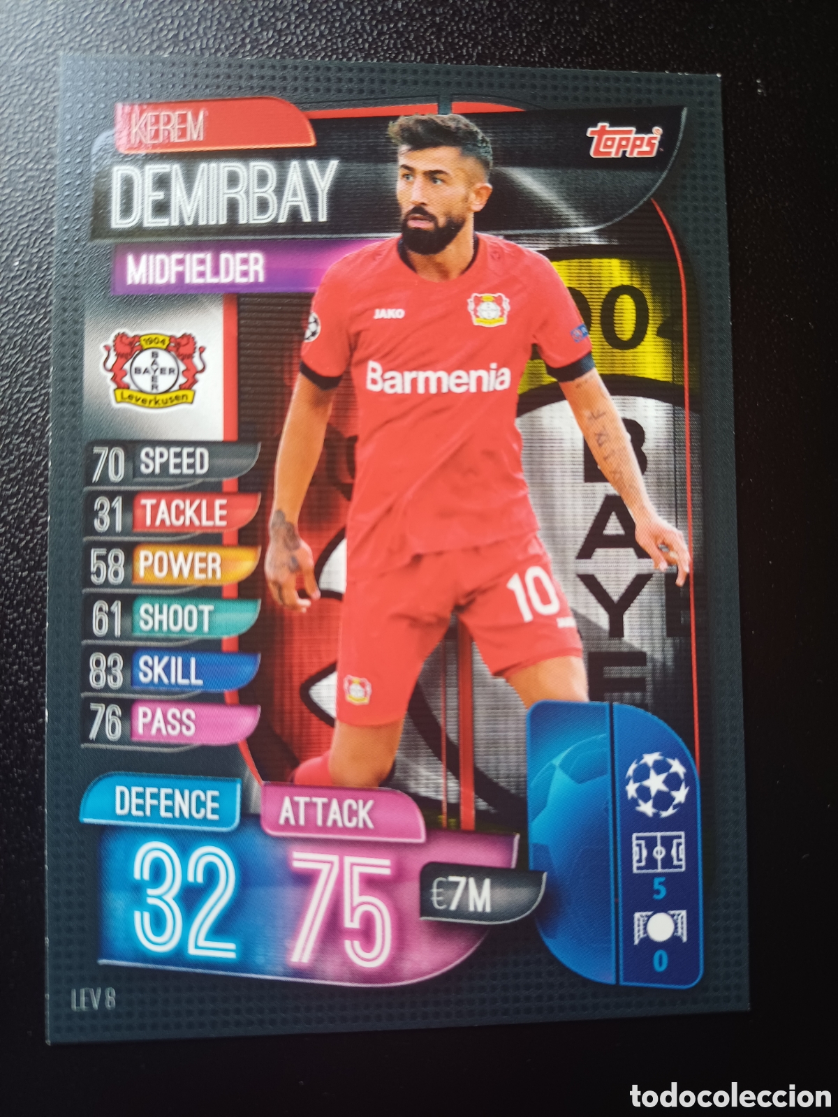 Sammelkarten: #LEV8 KEREM DEMIRBAY BAYER 04 LEVERKUSEN TOPPS MATCH ATTAX 2019/20