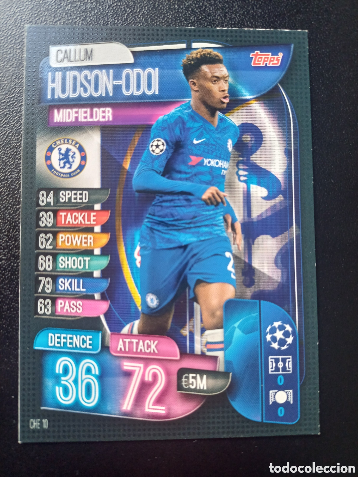 Cartes &agrave; &Eacute;changer: #CHE10 CALLUM JUDSON-ODOI CHELSEA FC TOPPS MATCH ATTAX 2019/20
