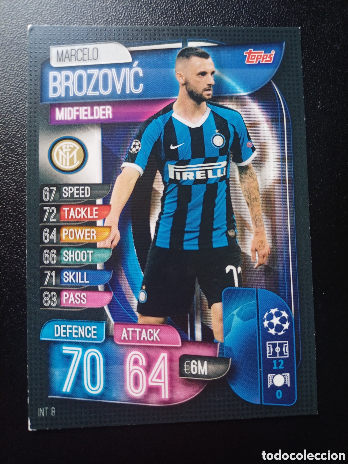 Trading Cards: #INT8 MARCELO BROZOVIC FC INTERNAZIONALE MILANO TOPPS MATCH ATTAX 2019/20