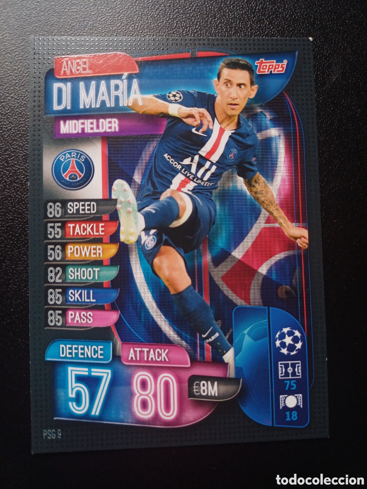Sammelkarten: #PSG9 ANGEL DI MARIA PARIS SAINT-GERMAIN TOPPS MATCH ATTAX 2019/20