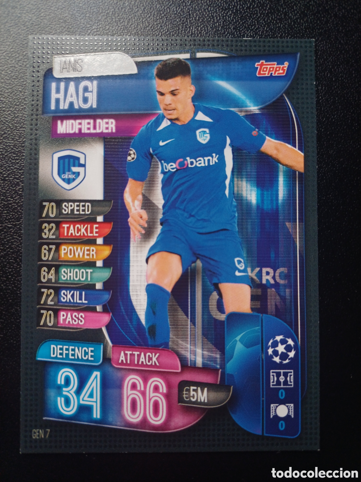 Trading Cards: #GEN7 JANS HAGI KRC GENK TOPPS MATCH ATTAX 2019/20
