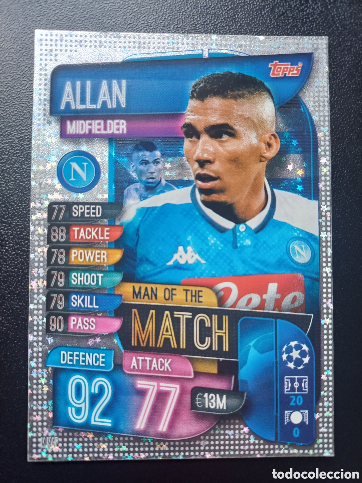 Trading Cards: #MNAP ALLAN SSC NAPOLI MAN OF THE MATCH TOPPS MATCH ATTAX 2019/20