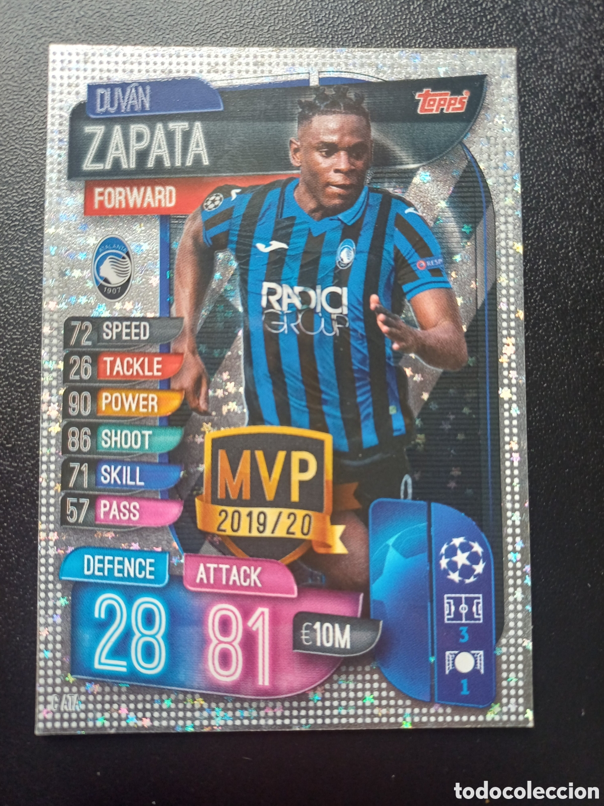 Trading Cards: #CATA DUVAN ZAPATA ATALANTA BC MVP TOPPS MATCH ATTAX 2019/20
