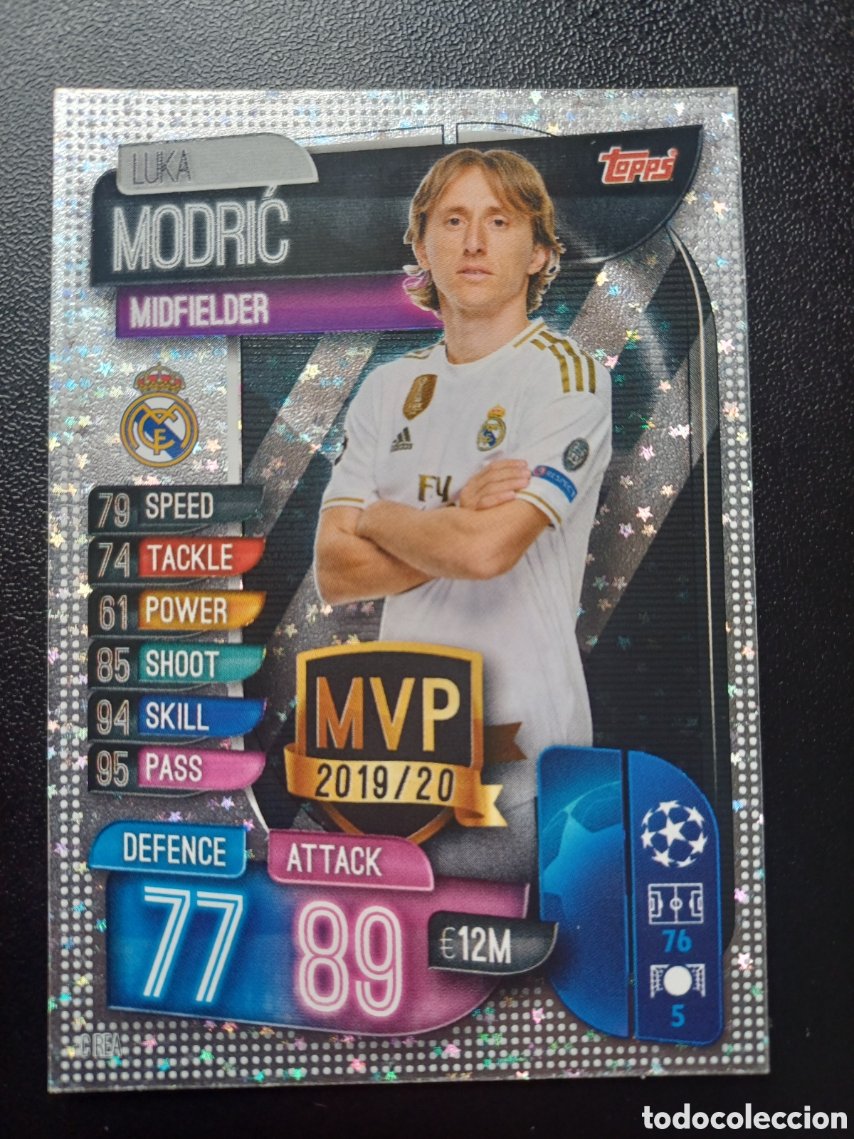 Trading Cards: #CREA LUKA MODRIC REAL MADRID CF MVP TOPPS MATCH ATTAX 2019/20