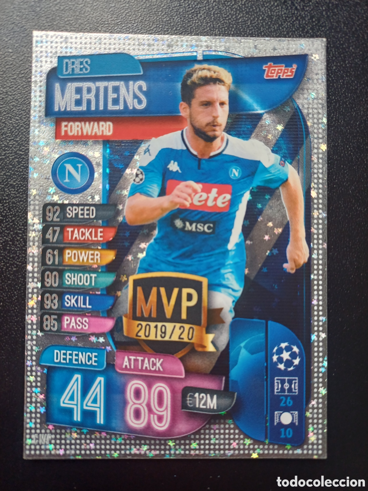 Trading Cards: #CNAP DRES MERTENS SSC NAPOLI MVP TOPPS MATCH ATTAX 2019/20