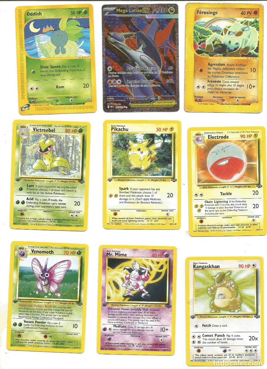 Cartes &agrave; &Eacute;changer: POK&Eacute;MON - LOTE DE 9 CARTAS ANTIGUAS - PREF. INGLES - PIKACHU...