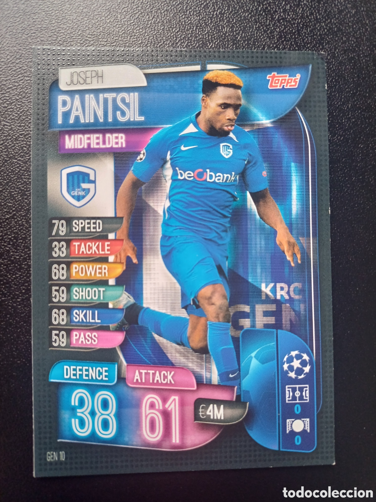 Trading Cards: #GEN10 JOSEPH PAINTSIL KRC GENK TOPPS MATCH ATTAX 2019/20