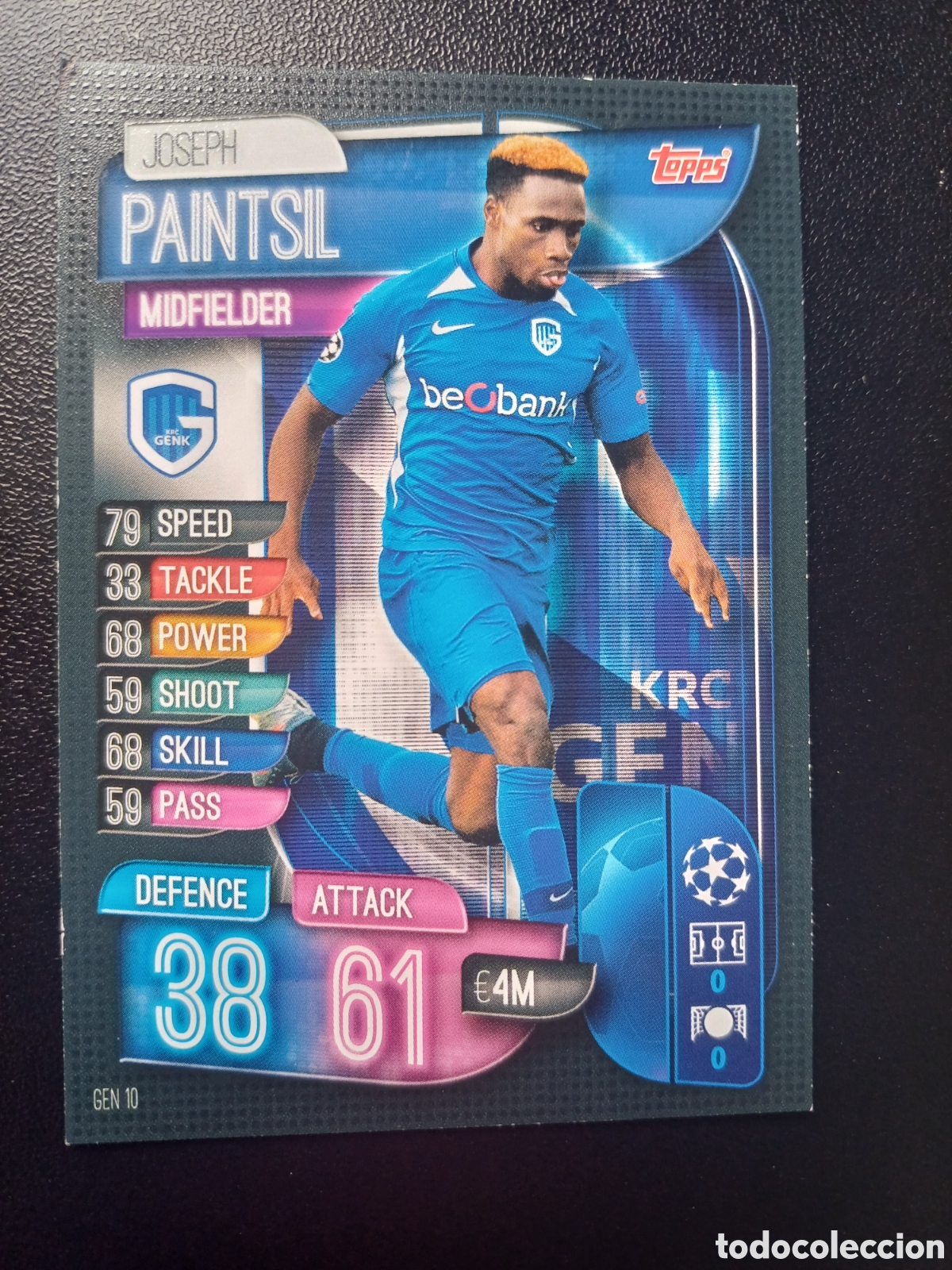 Trading Cards: #GEN10 JOSEPH PAINTSIL KRC GENK TOPPS MATCH ATTAX 2019/20