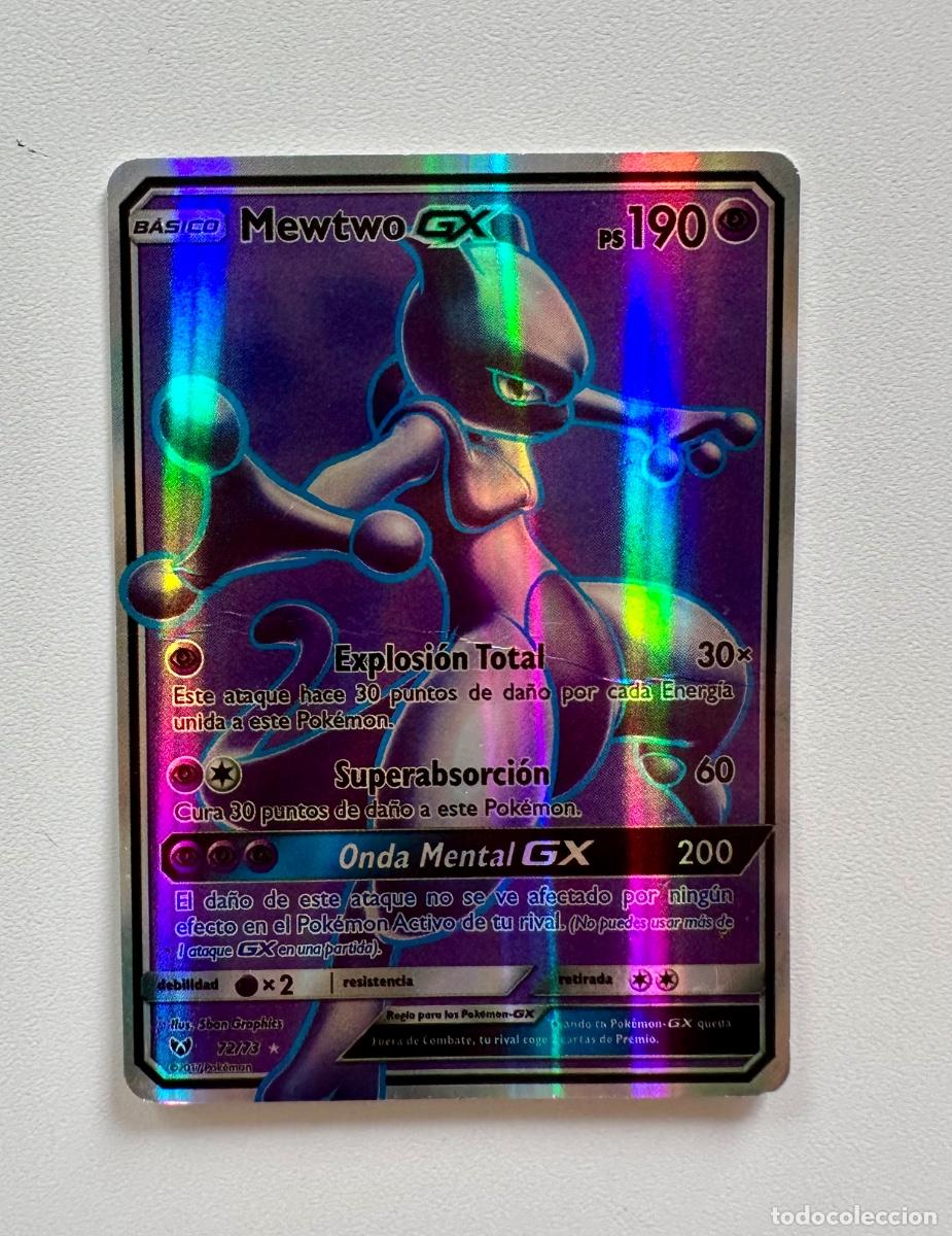 Trading Cards: Carta Pok&eacute;mon Mewtwo GX 72/73 Full Art del set Sun & Moon: Shining Legends