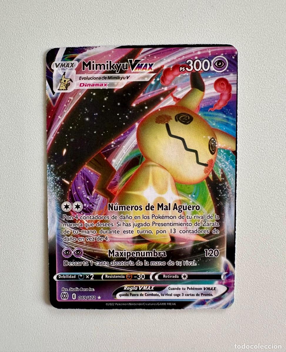 Trading Cards: Carta Pok&eacute;mon Mimikyu VMAX 069/172 Full Art Ultra Rare del set Sword & Shield: Brilliant Stars