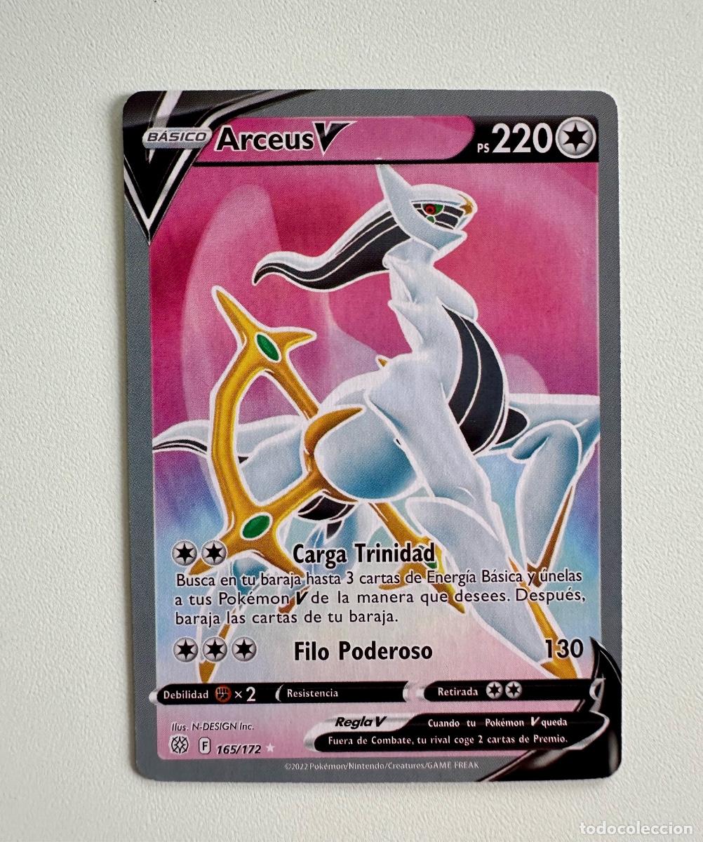 Trading Cards: Carta Pok&eacute;mon Arceus V 165/172 Full Art Ultra Rare del set Sword & Shield: Brilliant Stars