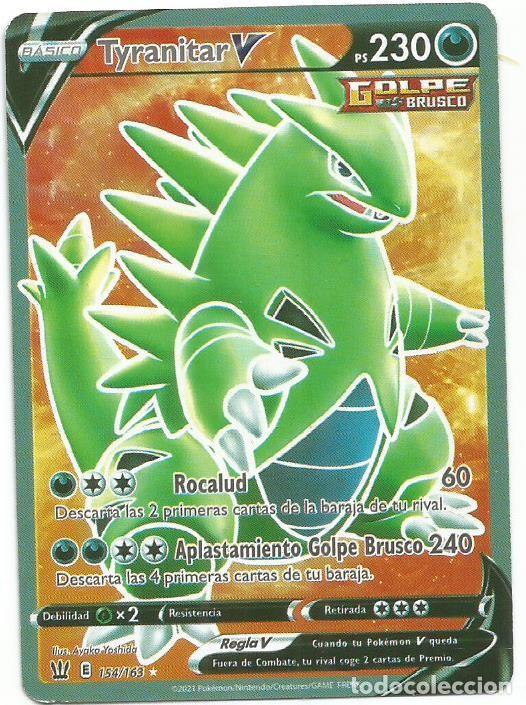 Trading Cards: POK&Eacute;MON - ESPA&Ntilde;OL - TYRANITAR - 154