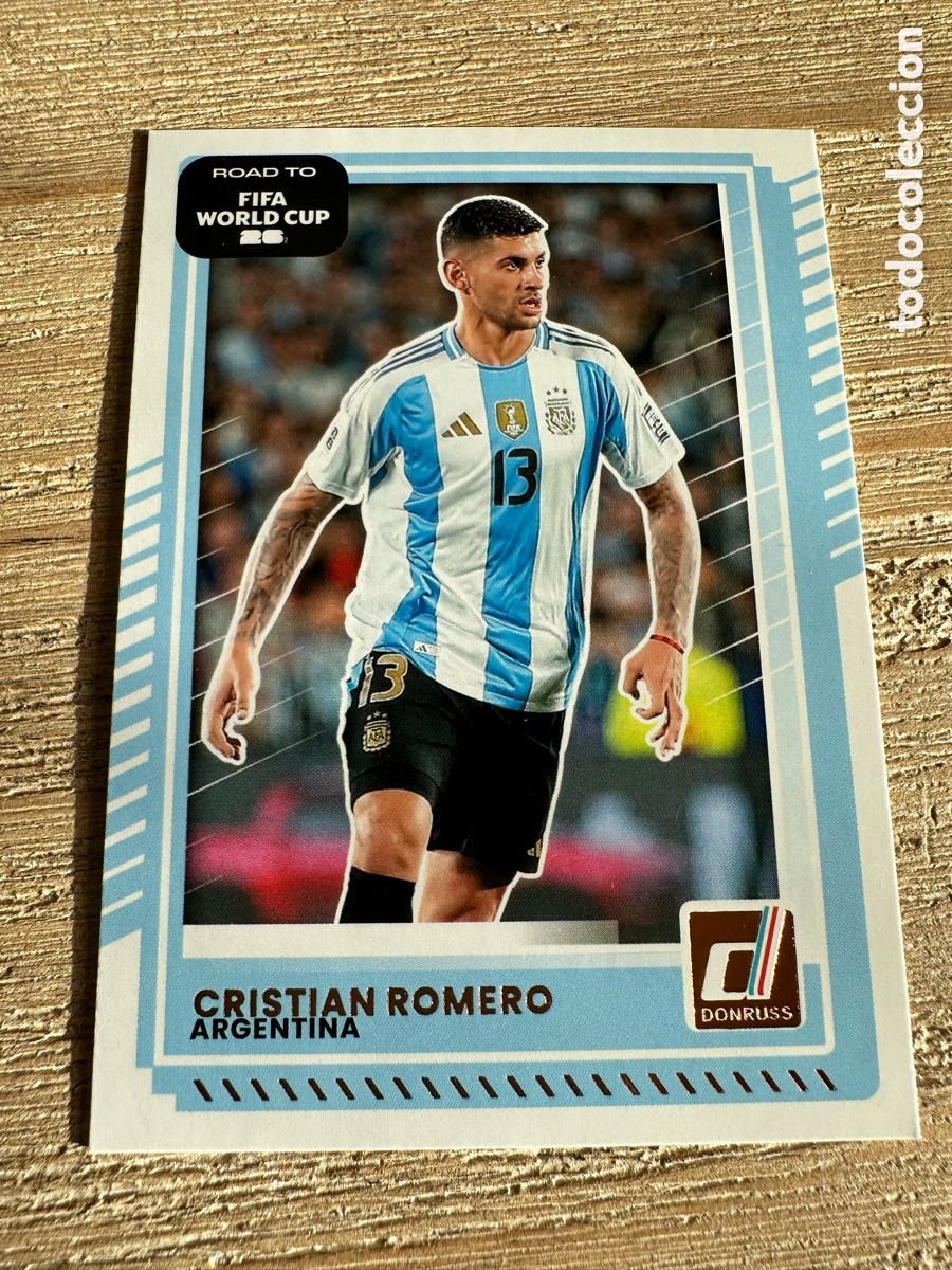 Trading Cards: CRISTIAN ROMERO ARGENTINA 162 DONRUSS ROAD TO FIFA WORLD CUP 26 MUNDIAL USA CAN MEX 2026 PANINI