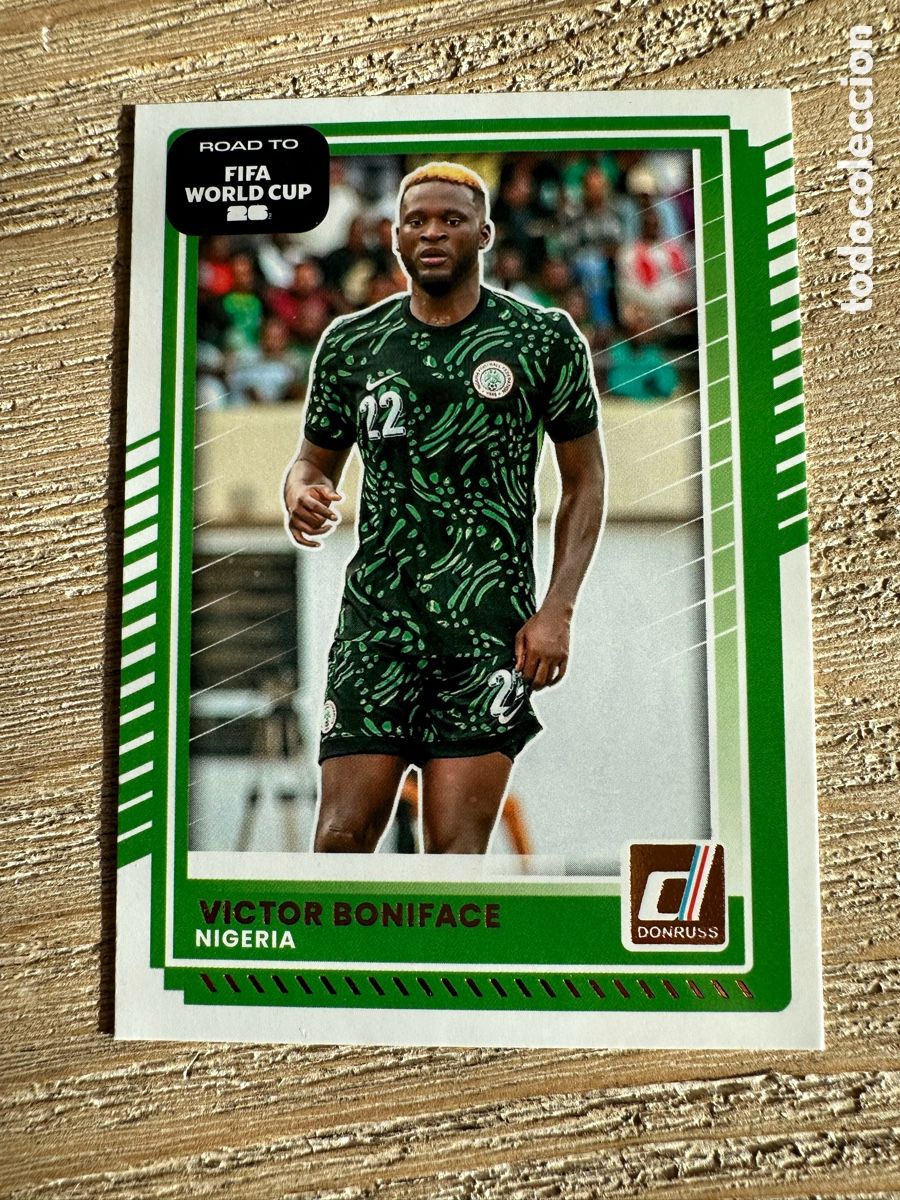 Trading Cards: VICTOR BONIFACE NIGERIA 192 DONRUSS ROAD TO FIFA WORLD CUP 26 MUNDIAL USA CAN MEX 2026 PANINI