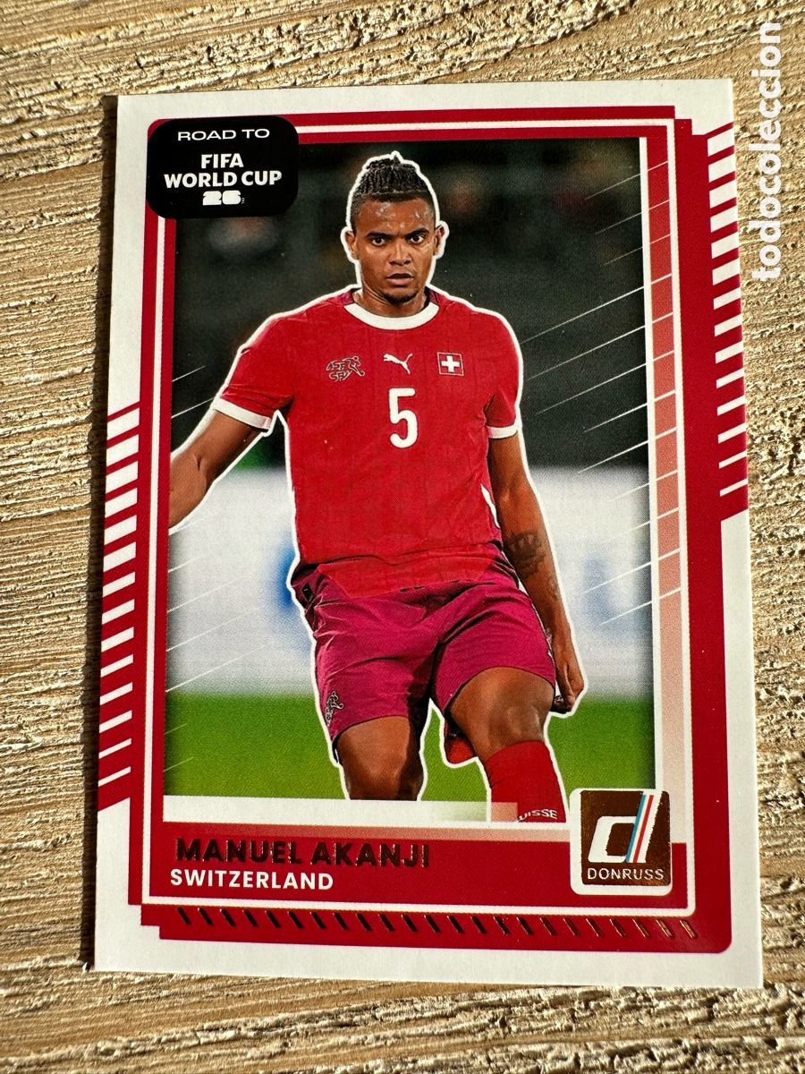 Trading Cards: MANUEL AKANJI SUIZA 176 DONRUSS ROAD TO FIFA WORLD CUP 26 MUNDIAL USA CAN MEX 2026 PANINI