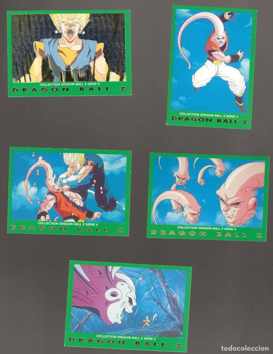 Trading Cards: DRAGON BALL Z SERIE 5 ( VERDE ) --5 DIFERENTES -- LOTE RESERVADO PARA E*****E