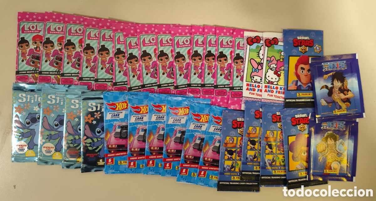 Trading Cards: LOTE 33 SOBRES VARIAS COLECCIONES SIN ABRIR
