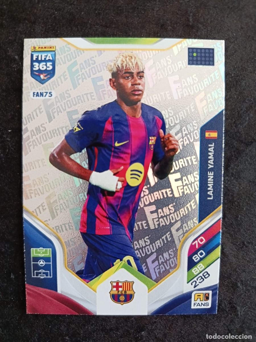 Trading Cards: FIFA 365 ADRENALYN XL 2026. #FAN 75 LAMINE YAMAL &rdquo;FANS FAVOURITE&rdquo;. FC.BARCELONA.