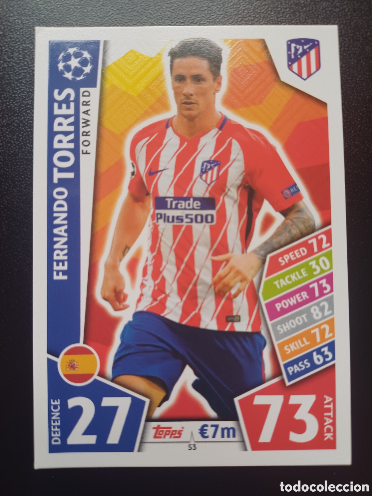 Trading Cards: #053 FERNANDO TORRES ATLETICO DE MADRID TOPPS MATCH ATTAX 2017/18