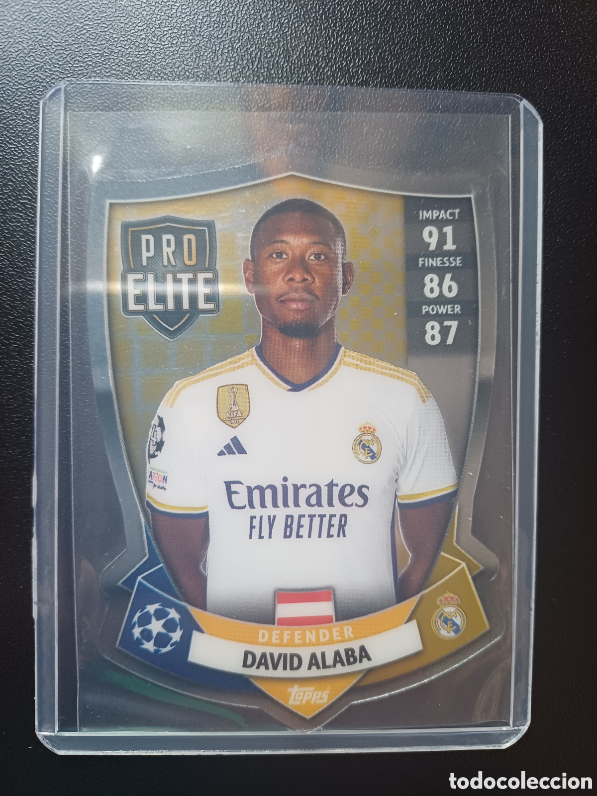 Trading Cards: #SH7 DAVID ALABA REAL MADRID CF PRO ELITE SHIELD TOPPS MATCH ATTAX 202/24