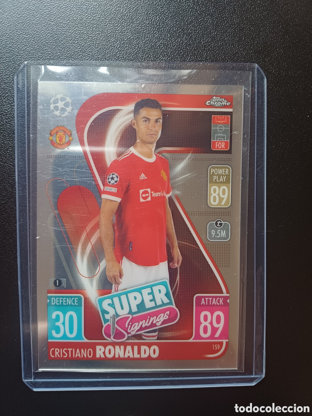Trading Cards: #159 CRISTIANO RONALDO MANCHESTER UNITED SUPER SIGNINGS TOPPS CHROME 2021/22