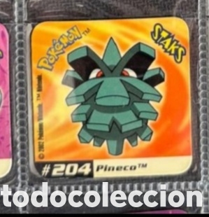 Trading Cards: 204 Pineco Pokemon staks im&aacute;n vintage coleccion a&ntilde;o 2002