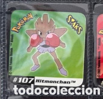 Trading Cards: 107 Hitmonchan Pokemon staks im&aacute;n vintage coleccion a&ntilde;o 2002