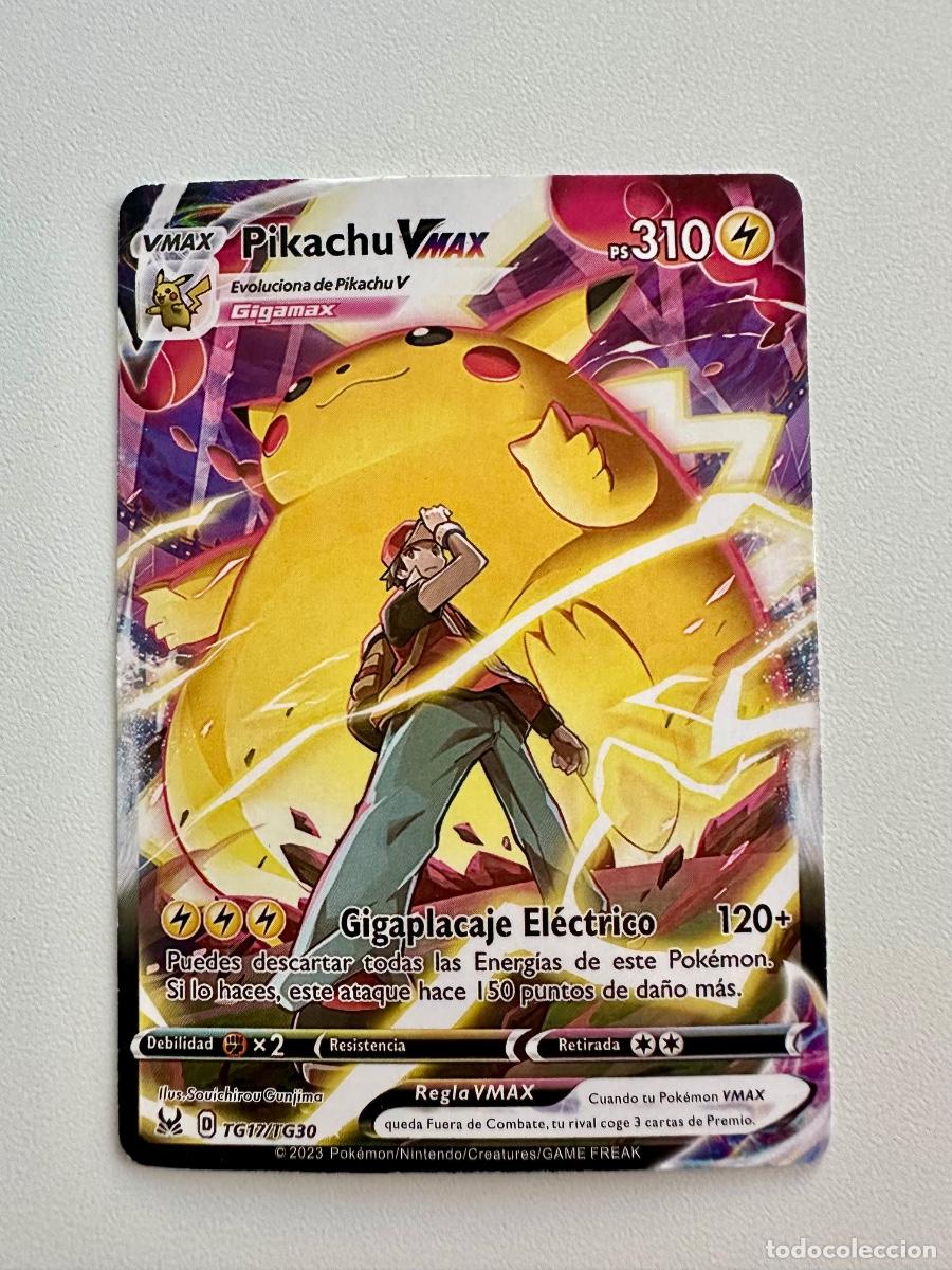 Trading Cards: Carta Pok&eacute;mon Pikachu VMAX TG17/TG30 &ndash; Lost Origin Trainer Gallery Espa&ntilde;ol