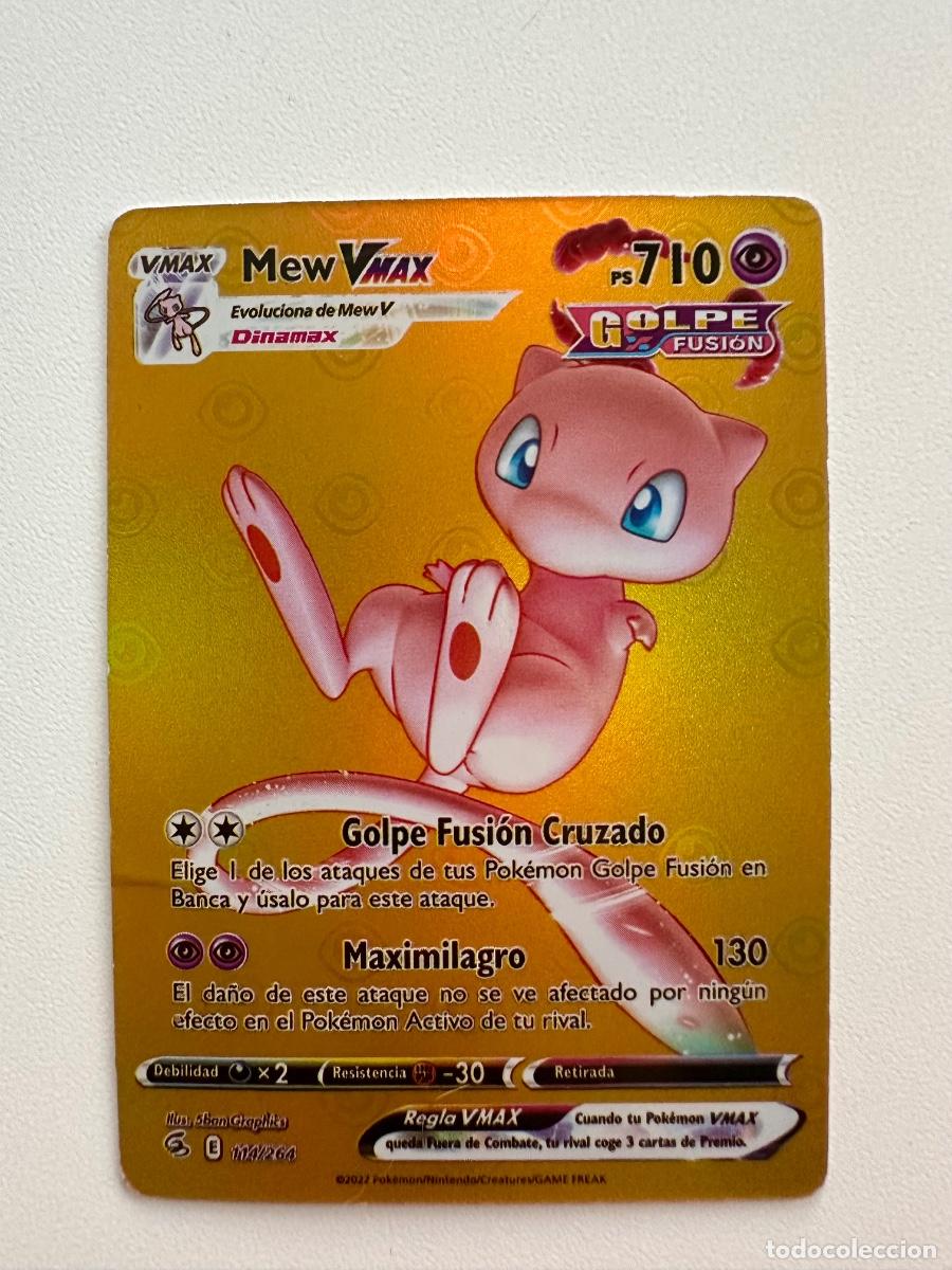 Trading Cards: Carta Pok&eacute;mon Mew VMAX 114/264 &ndash; Fusion Strike Golpe Fusi&oacute;n Espa&ntilde;ol