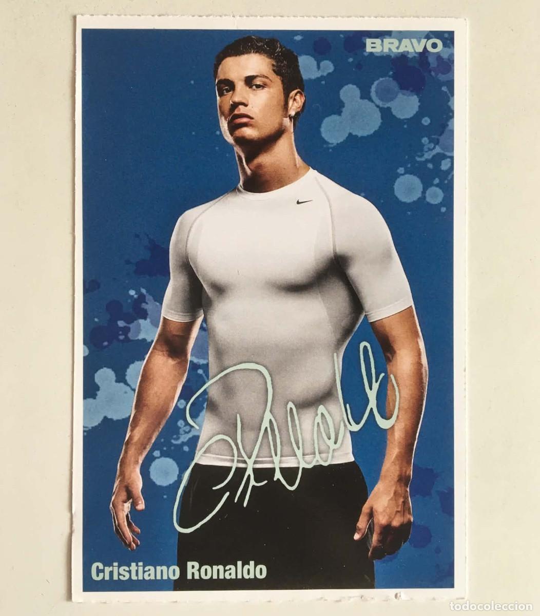 Trading Cards: Cristiano Ronaldo CR7 Real Madrid / Miley Cyrus Hannah Montana Autograph Card Bravo Germany 2009