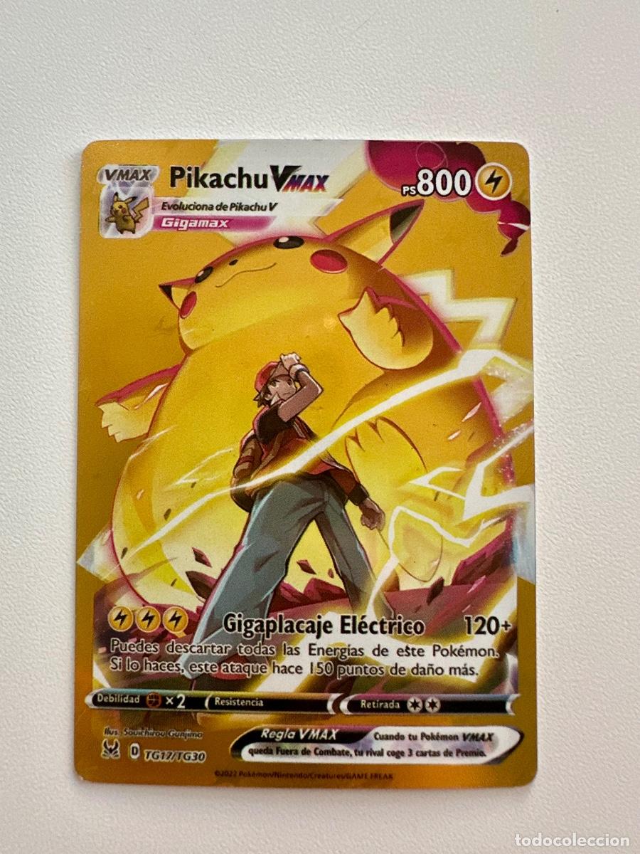 Trading Cards: Carta Pok&eacute;mon Pikachu VMAX TG17/TG30 &mdash; Lost Origin Trainer Gallery (Espa&ntilde;ol)