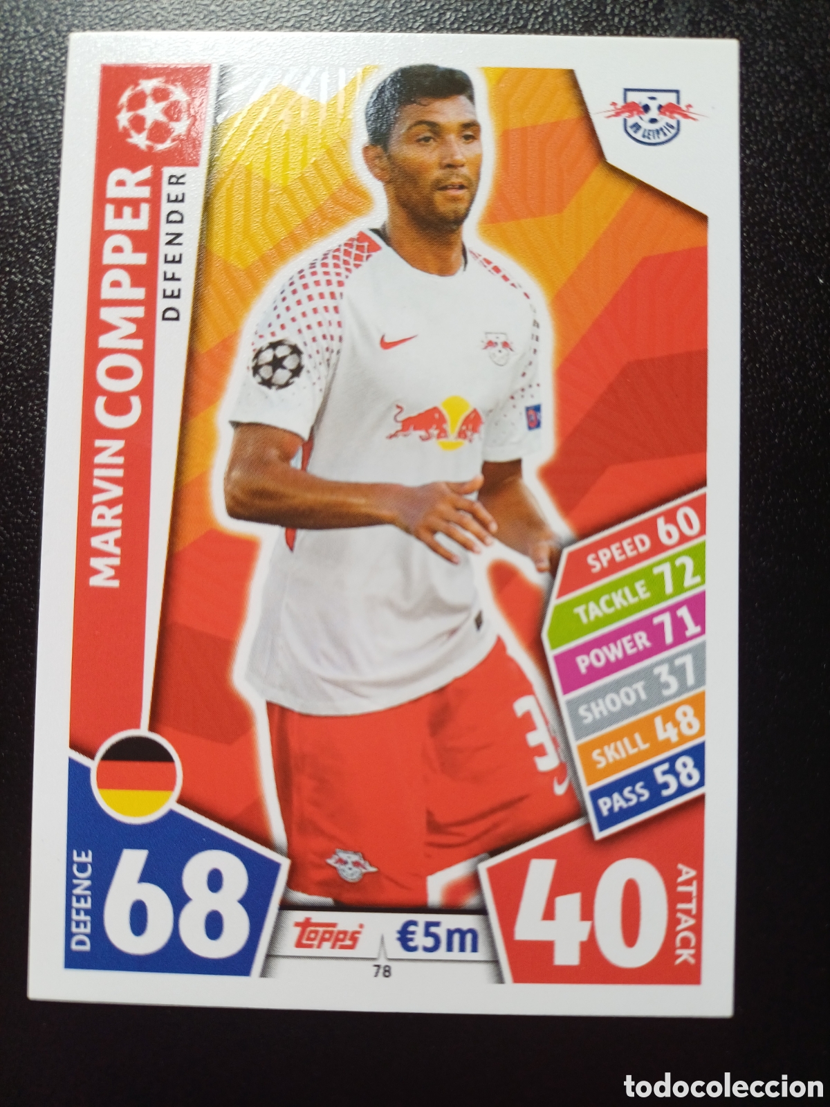 Sammelkarten: #078 MARVIN COMPPER RB LEIPZIG TOPPS MATCH ATTAX 2017/18