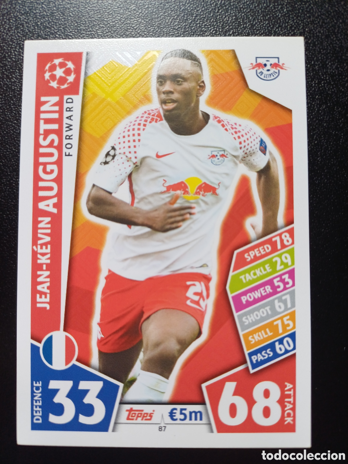Sammelkarten: #087 JEAN-KEVIN AUGUSTIN RB LEIPZIG TOPPS MATCH ATTAX 2017/18