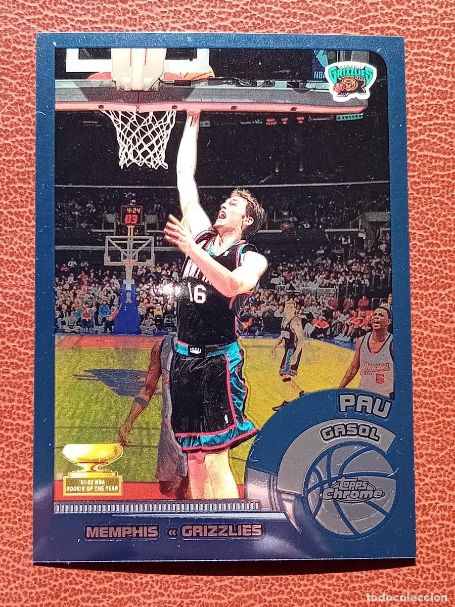 Trading Cards: Card 2 Pau Gasol Rookie of the year Topps Chrome 2002-2003
