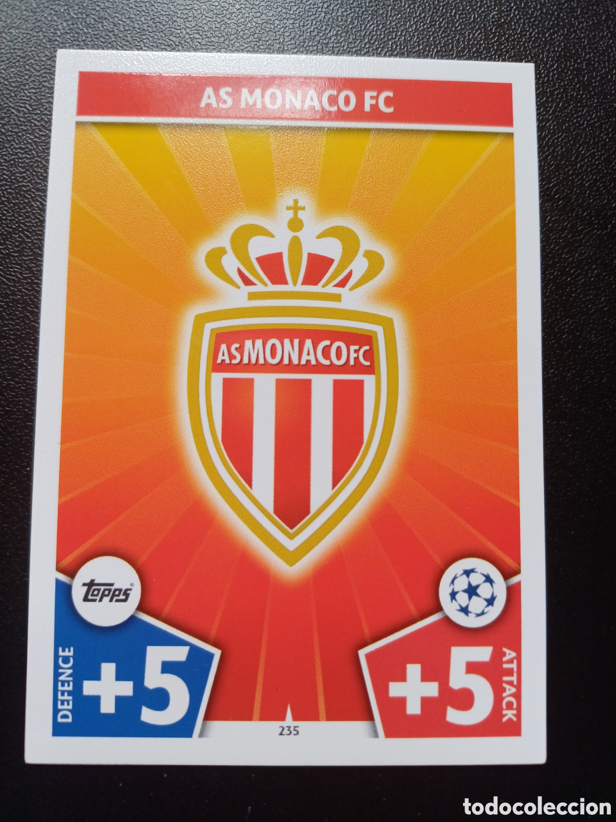 Figurine Collezionabili: #235 ESCUDO AS MONACO FC TOPPS MATCH ATTAX 2017/18