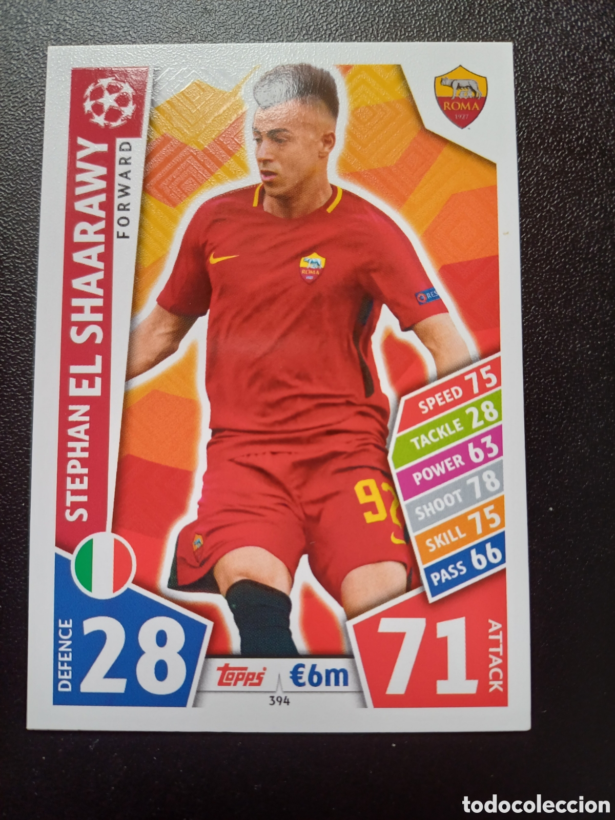 Cartes &agrave; &Eacute;changer: #394 STEPHAN EL SHAARAWY AS ROMA TOPPS MATCH ATTAX 2017/18