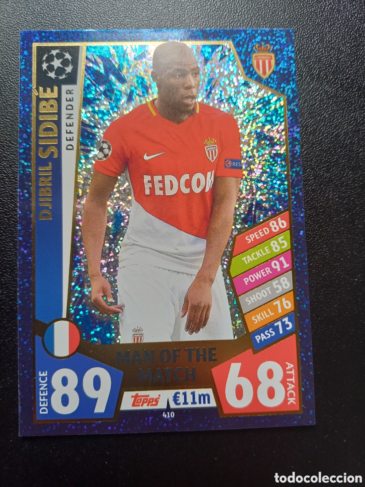 Trading Cards: #410 DJIBRIL SIDIBE AS MONACO FC MAN OF THE MATCH TOPPS MATCH ATTAX 2017/18