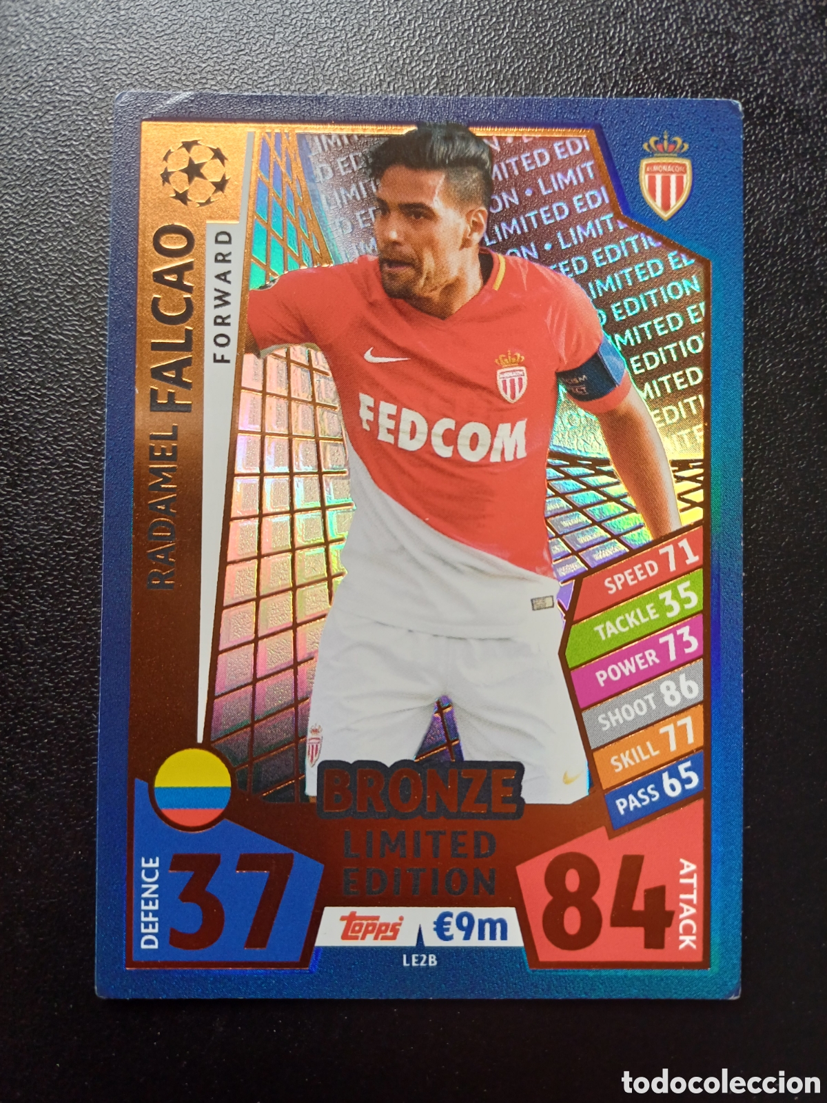 Trading Cards: #LE2B RADAMEL FALCAO AS MONACO BRONZE LIMITED EDITION TOPPS MATCH ATTAX 2017/18