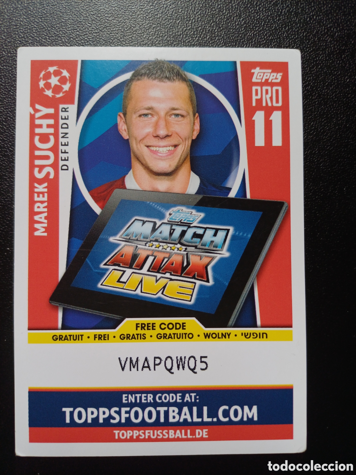Trading Cards: MAREK SUCHY FC BASEL 1893 PRO 11 TOPPS MATCH ATTAX 2017/18