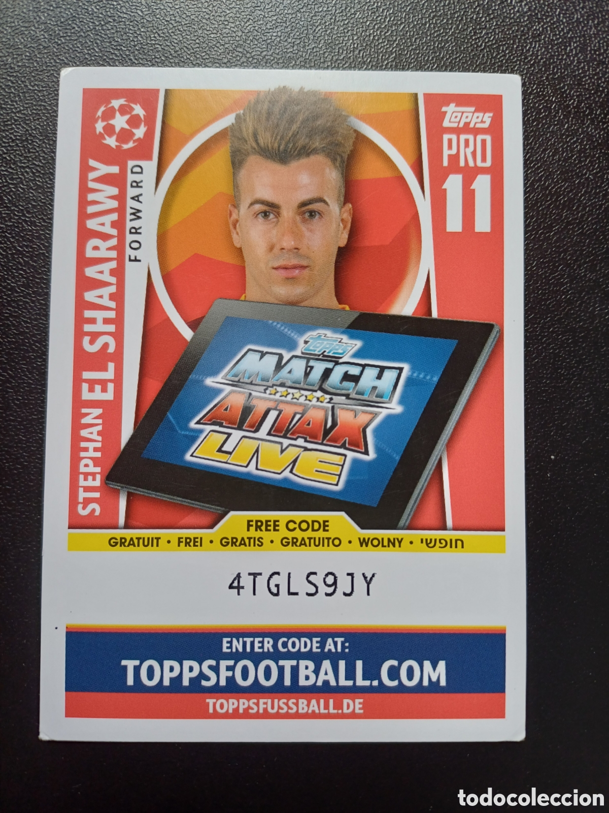 Trading Cards: STEPHAN EL SHAARAWY AS ROMA PRO 11 TOPPS MATCH ATTAX 2017/18